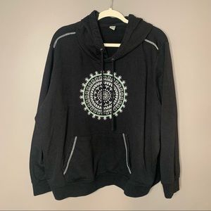 Just Be Apparel Mandala Boho Hoodie Sweater Sz 3X